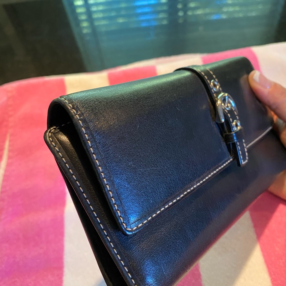 Coach black leather wallet - Picture 2 of 7